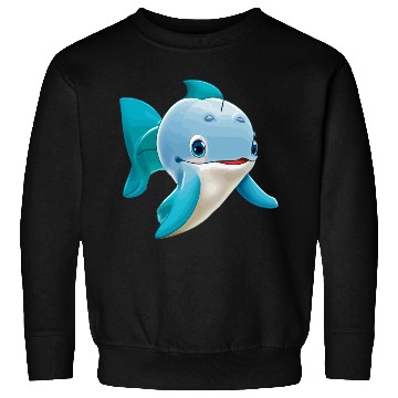 Discover cute Dolphin cartoon Sweatshirts