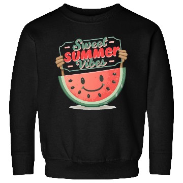 Discover "Summer Joy: Smiling Watermelon" Sweatshirts