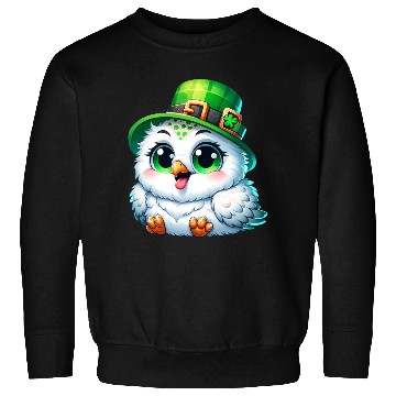 Discover St. Patrick's Cute Snowy Owl Sweatshirts