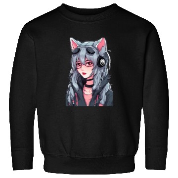 Discover Women Wolf Hacker Sweatshirts