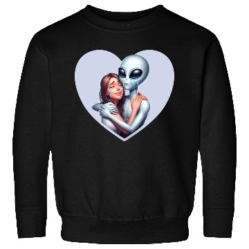 Discover Heartwarming Embrace: Human and Alien Sweatshirts