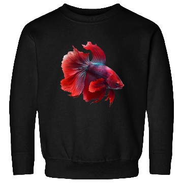 Discover Siamese fighting fish red betta fish Sweatshirts