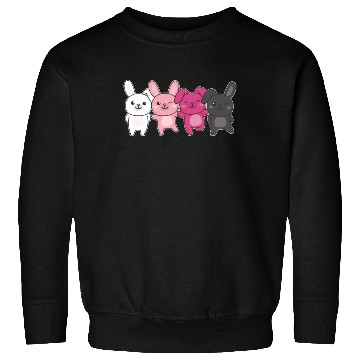Discover Transfem Flag Pride Lgbtq Bunny Sweatshirts