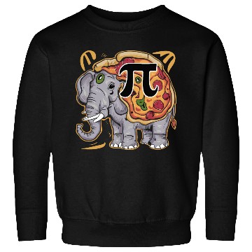 Discover Jumbo Elephant Pizza Pi Day Food Sweatshirts