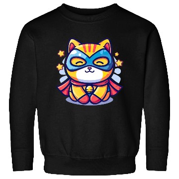 Discover Superhero Kawaii Cat Sweatshirts