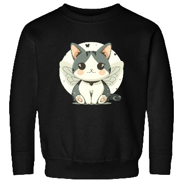 Discover Kawaii Cat-Butterfly Sweatshirts