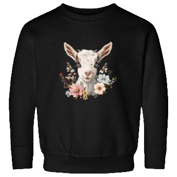 Discover Goat Flowers Farmer Gift Sweatshirts