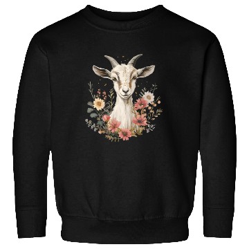 Discover Goat Flowers Farmer Gift Sweatshirts