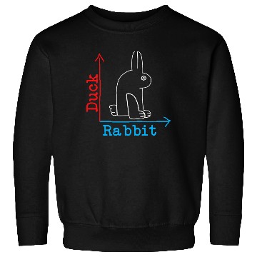 Discover Wittgensteins Rabbit Duck Illusion Sweatshirts