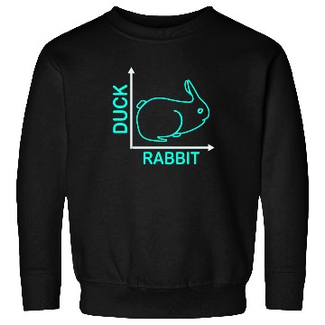 Discover Wittgensteins Rabbit Duck Illusion Sweatshirts
