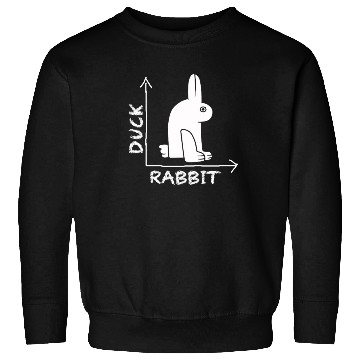 Discover Wittgensteins Rabbit Duck Illusion Sweatshirts