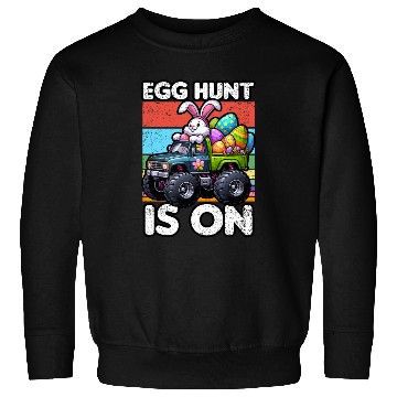 Discover EGG HUNT IS ON EASTER Sweatshirts