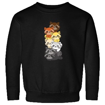 Discover Bear Brotherhood Flag Pride Lgbtq Cute Raccoon Sweatshirts
