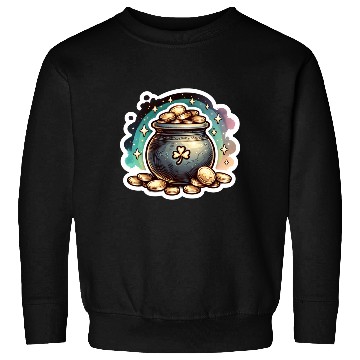 Discover Saint Patrick's Day Sparkly Pot of Gold Sweatshirts