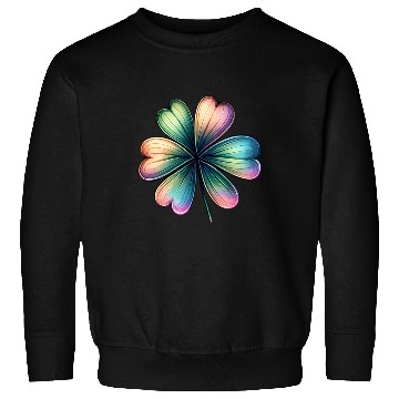 Discover Saint Patrick's Colorful Shiny Shamrock Sweatshirts