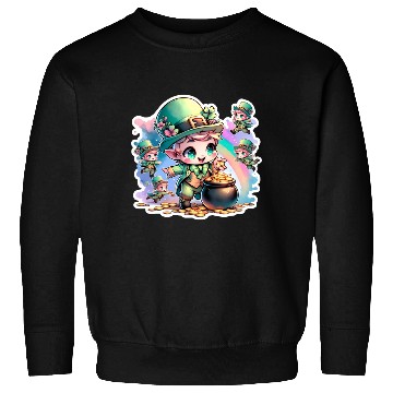 Discover Saint Patrick's Day Chibi Leprechauns Sweatshirts