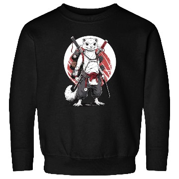 Discover Ninja Samurai Anime Ferret Manga Warrior Sweatshirts