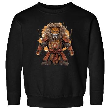 Discover Samurai Katana Sword Anime Lion Manga Warrior Sweatshirts