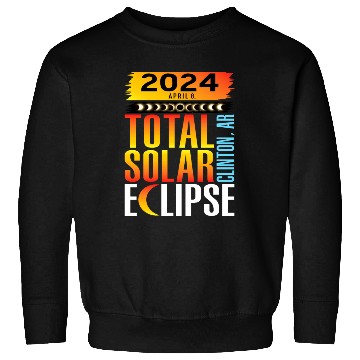 Discover 2024 April 8 Total Solar Eclipse Clinton AR Sweatshirts