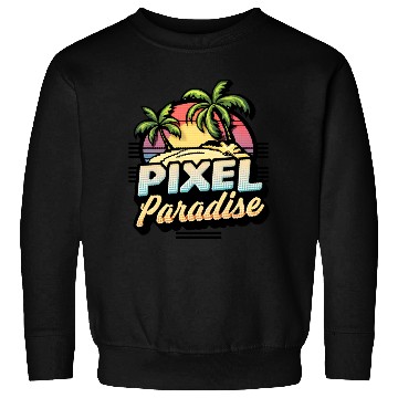 Discover Pixel Paradise Sunset Sweatshirts