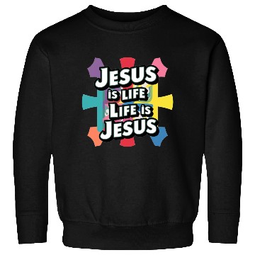 Discover Jesus is life.Resurrection sunday Sweatshirts