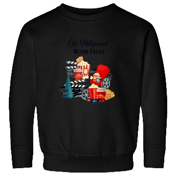 Discover Popcorn Vintage Movie Night Sweatshirts