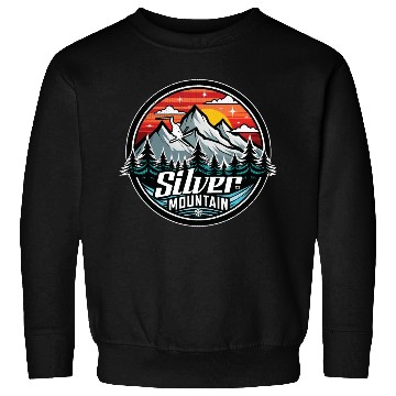 Discover Retro Silver Mountain Ski Sweatshirts