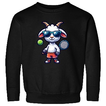 Discover Goat Tennis Player Court Match Design Sweatshirts