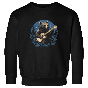 Discover Grizzly Bear Playing Guitar Sweatshirts