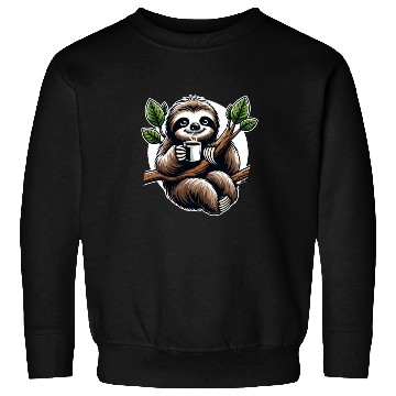 Discover Relaxing Sloth Coffee Lover Fun for a Sloth Sweatshirts