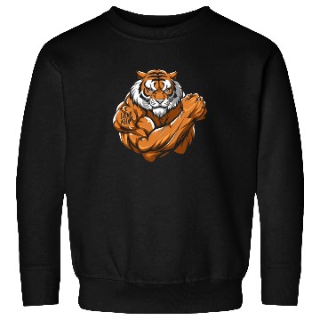 Discover Tiger Biceps Tattoo I Love Mom Sweatshirts
