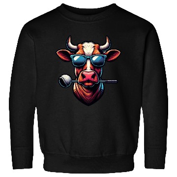 Discover Cow Golfer Golf Course Dog Owner Sweatshirts