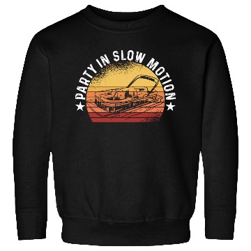 Discover Best Pontoon Captain Boat Party In Slow Motion Sweatshirts