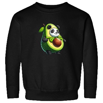 Discover Avocado Panda: Peaceful Green Guardian Sweatshirts