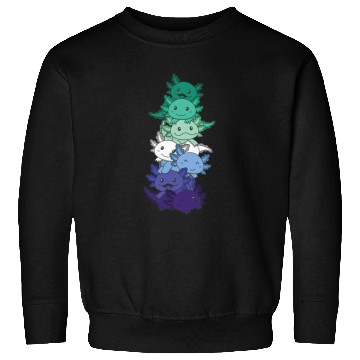 Discover Gay Flag Gay Pride Lgbtq Axolotl Sweatshirts