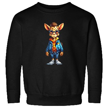 Discover Cute Giraffe Cartoon Sweatshirts