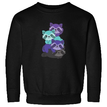 Discover Alexigender Flag Pride Lgbtq Cute Raccoon Sweatshirts