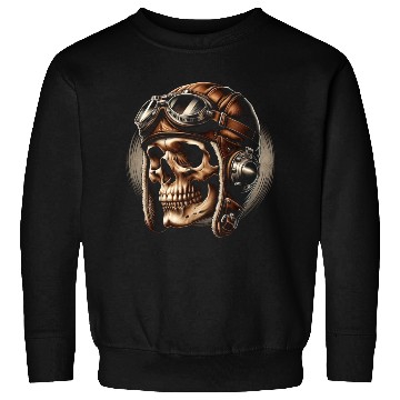 Discover Retro Flight Skull Sweatshirts