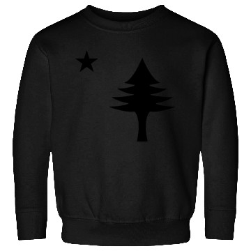 Discover Pine tree and star 1901 flag of Maine State Sweatshirts