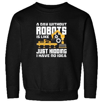 Discover Funny Robotics Robot Engineering Programming Sweatshirts