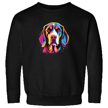 Discover Watercolor Colorful Beagle Harrier Sweatshirts