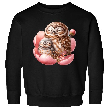 Discover Owls Sleeping In Flower Sweatshirts