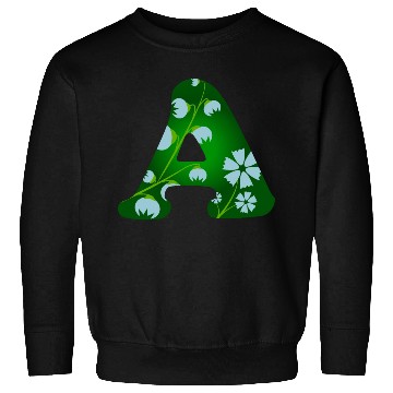 Discover Monogram with capital letter A and bellflowers Sweatshirts