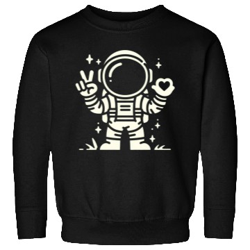 Discover White Astronaut is sending love (Dark Recommend) Sweatshirts