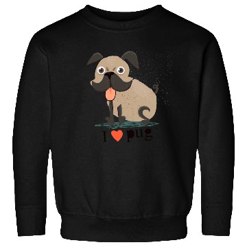 Discover I Love Pug Sweatshirts