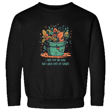 Discover Bucket Overflowing with Plants Sweatshirts