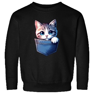 Discover Meowy in a pocket Sweatshirts