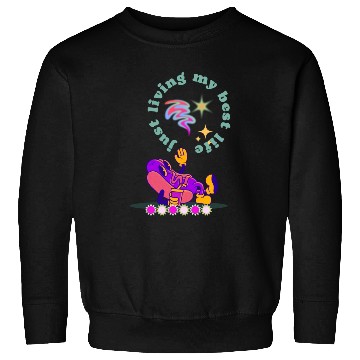 Discover Purple Retro Hotdog Illustration Sweatshirts