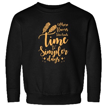 Discover Time to Simpler Days Corn Dog Nostalgia Sweatshirts