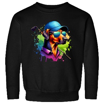 Discover Rhodesian Ridgeback Golfer Golf Course Dogs Sweatshirts
